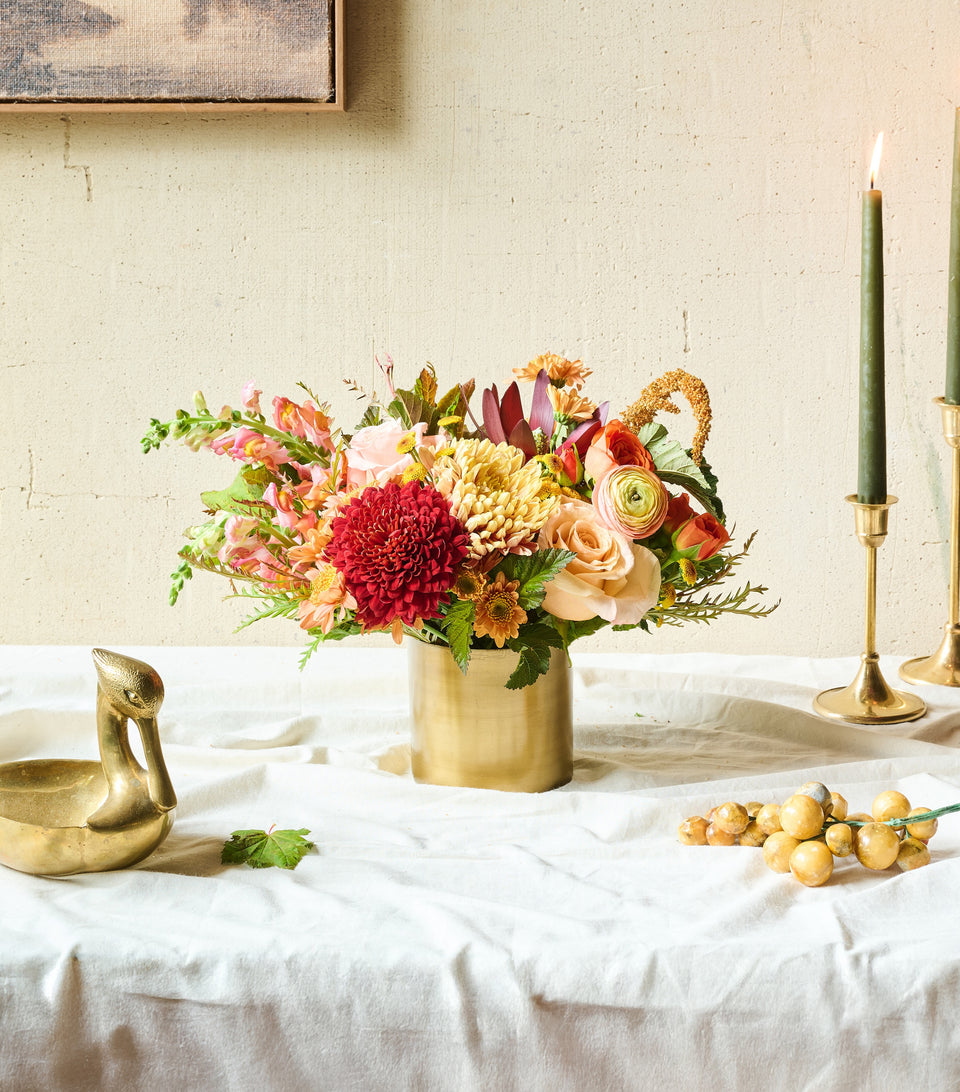 The Autumn bouquet – one of our most popular options for flower delivery