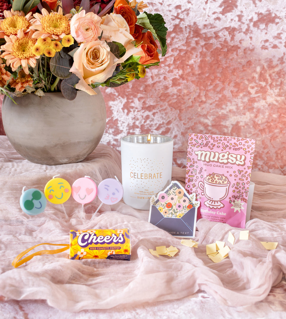 Send our The Celebrate Bundle bouquet of flowers to someone