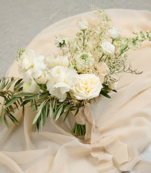 Bridal Bouquet Avant Garde White Cream - Flowers for Dreams