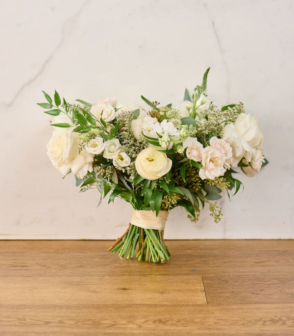 Bridal Bouquet Lush White & Cream - Flowers for Dreams