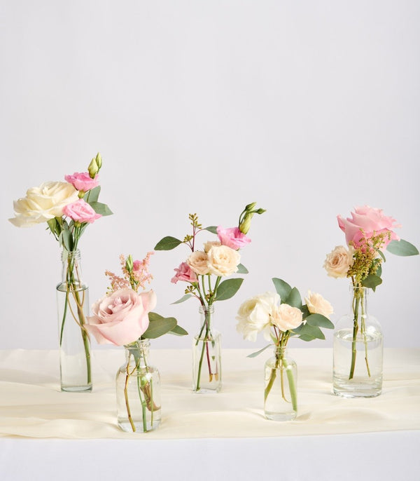 Bud Vase Blush & Ivory - Flowers for Dreams