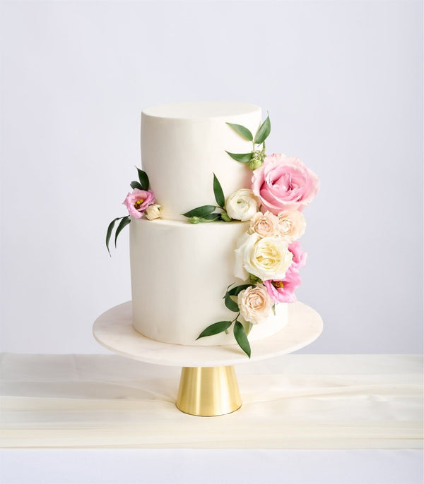 Cake Flowers Blush & Ivory - Flowers for Dreams