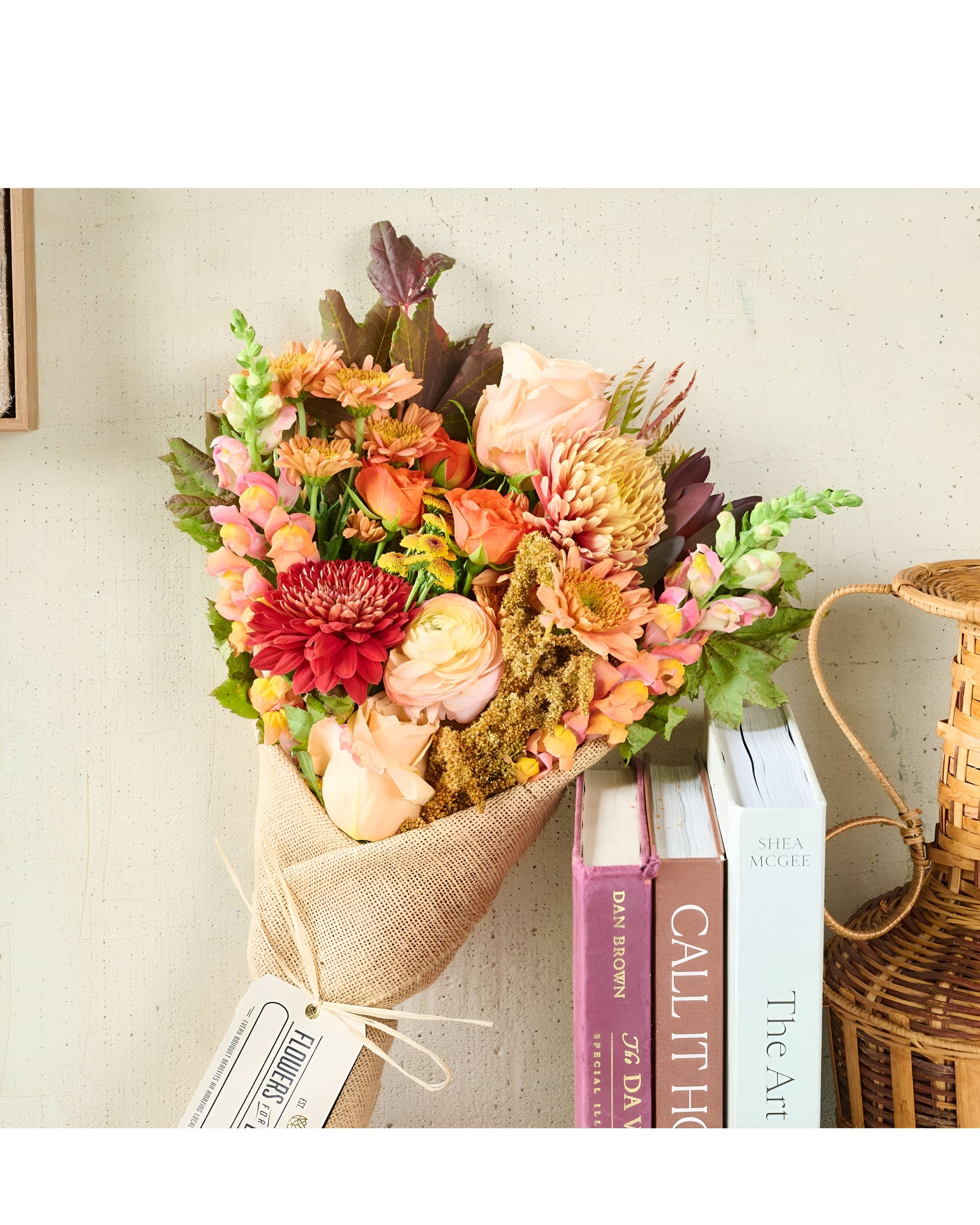  A vibrant, custom-arranged bouquet of fresh, colorful flowers by Flowers for Dreams.