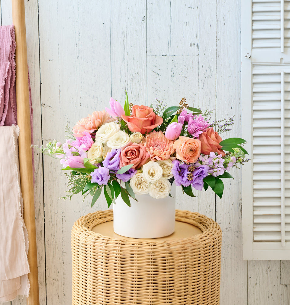 Our local flower shops create this beautiful Blossom bouquet for our customers