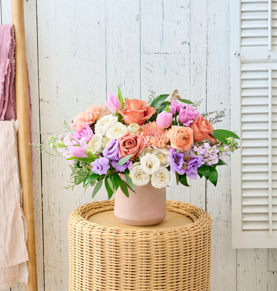 Our local flower shops create this beautiful Blossom bouquet for our customers