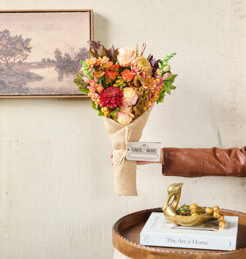 Autumn – Warm, seasonal bouquet featuring rich fall blooms by Flowers for Dreams.