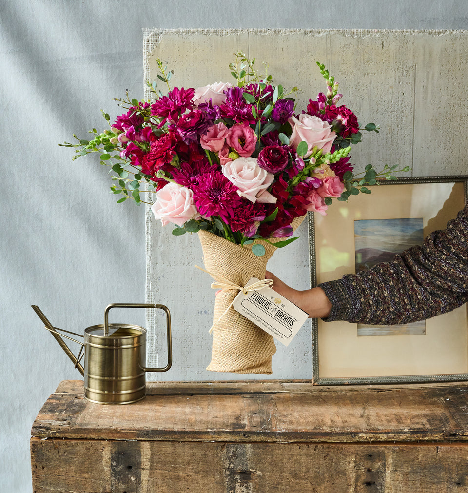 The Heather bouquet – one of our most popular options for flower delivery