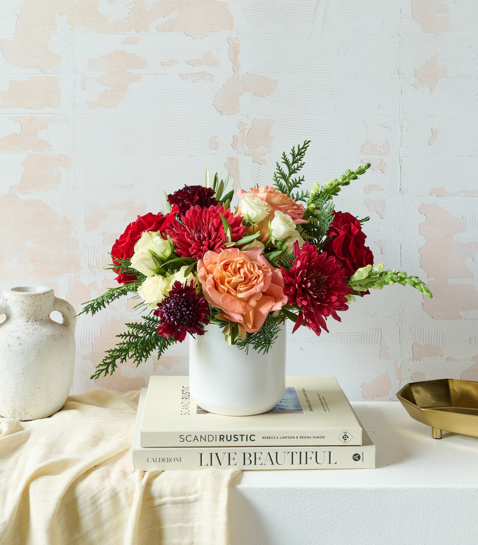 The Cranberry bouquet – one of our most popular options for flower delivery