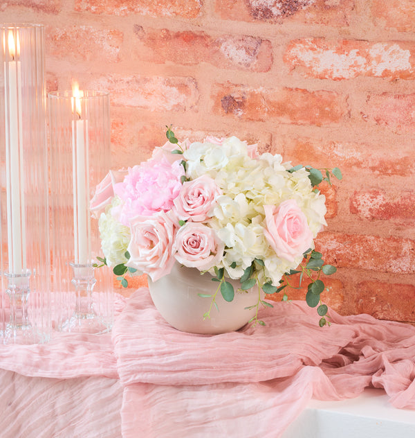 Grace bouquet with lush soft-toned seasonal flowers