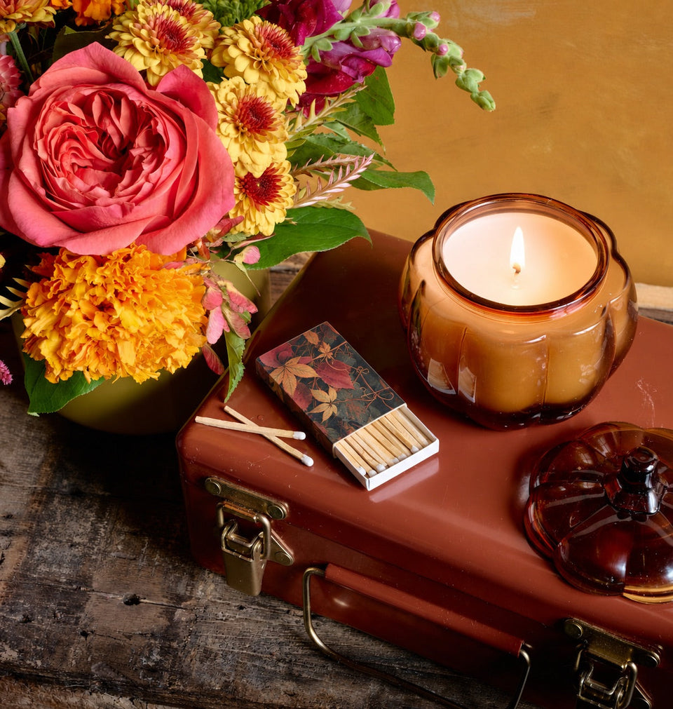 Photograph of The Pumpkin Candle Set flower bouquet