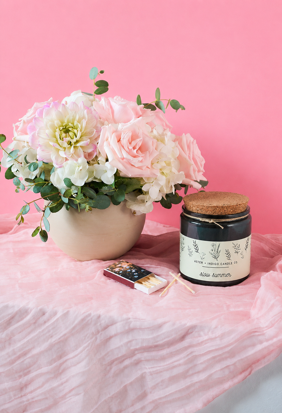 Photograph of The Summer Candle Set flower bouquet