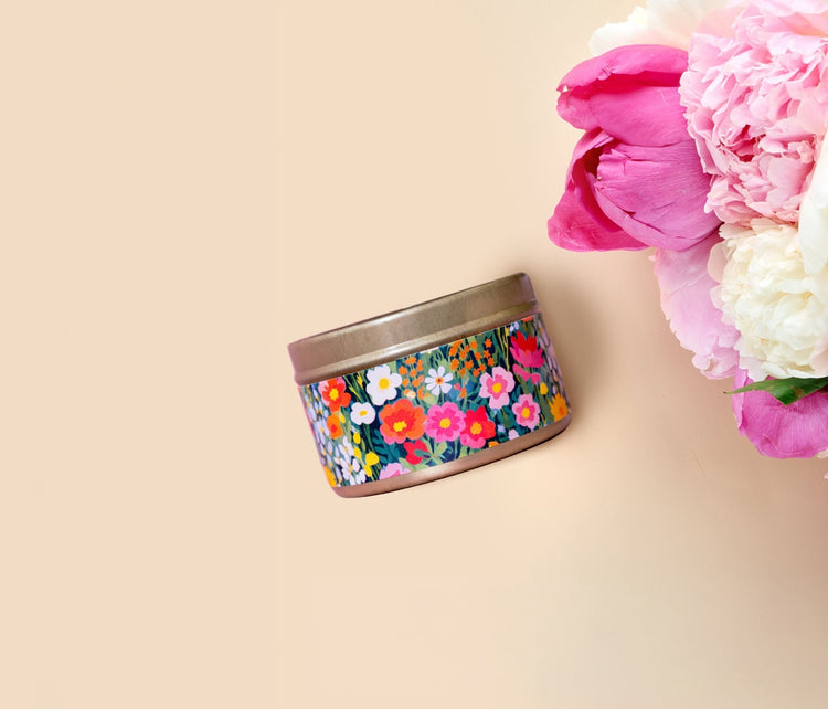 Mini Floral Candle