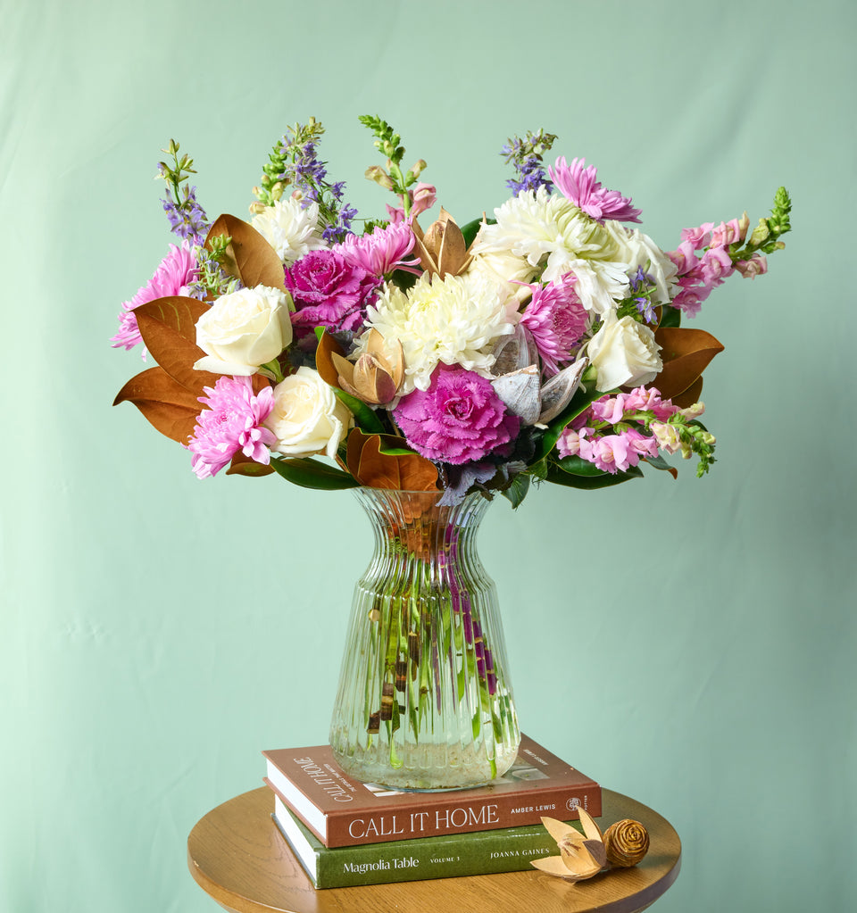 The Magnolia bouquet – one of our most popular options for flower delivery