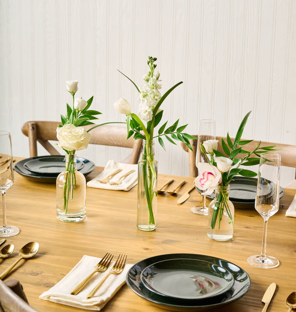 Modern White Bud Vase Collection