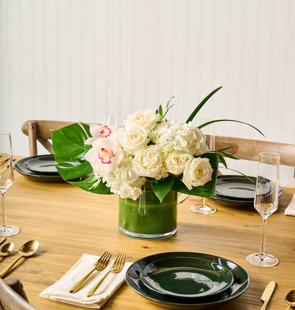 Modern White Large Centerpiece