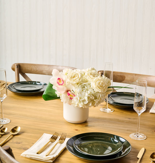 Modern White Small Centerpiece