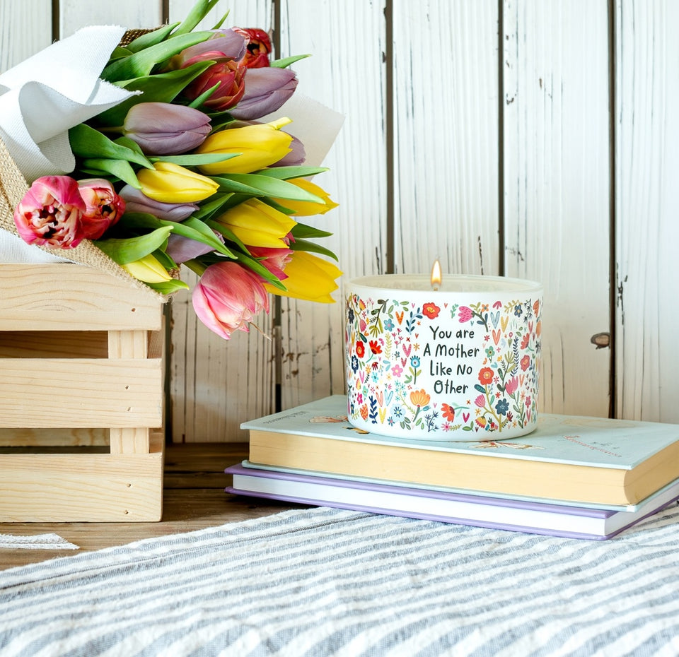 Photograph of The Mother Candle flower bouquet