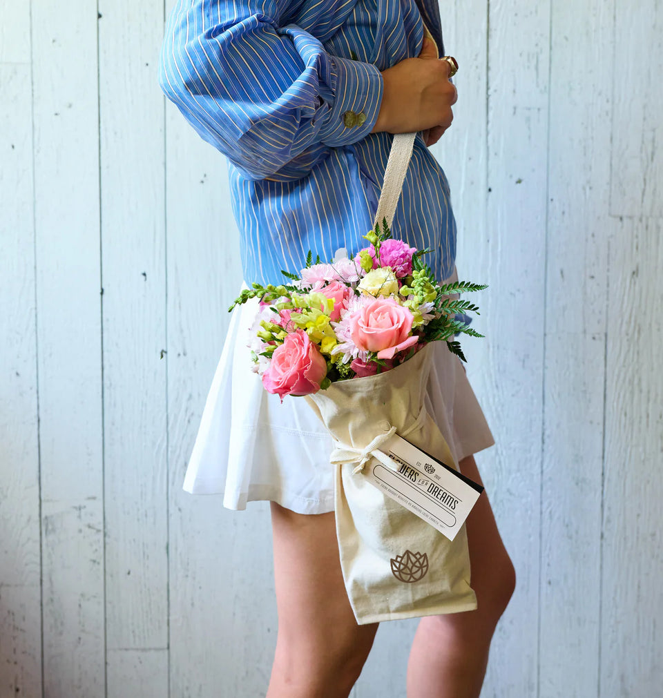 The Lemonade bouquet – one of our most popular options for flower delivery