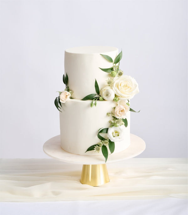 Cake Flowers White & Cream - Flowers for Dreams
