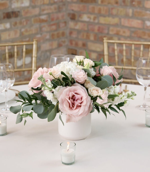 Centerpiece Blush & Ivory - Flowers for Dreams