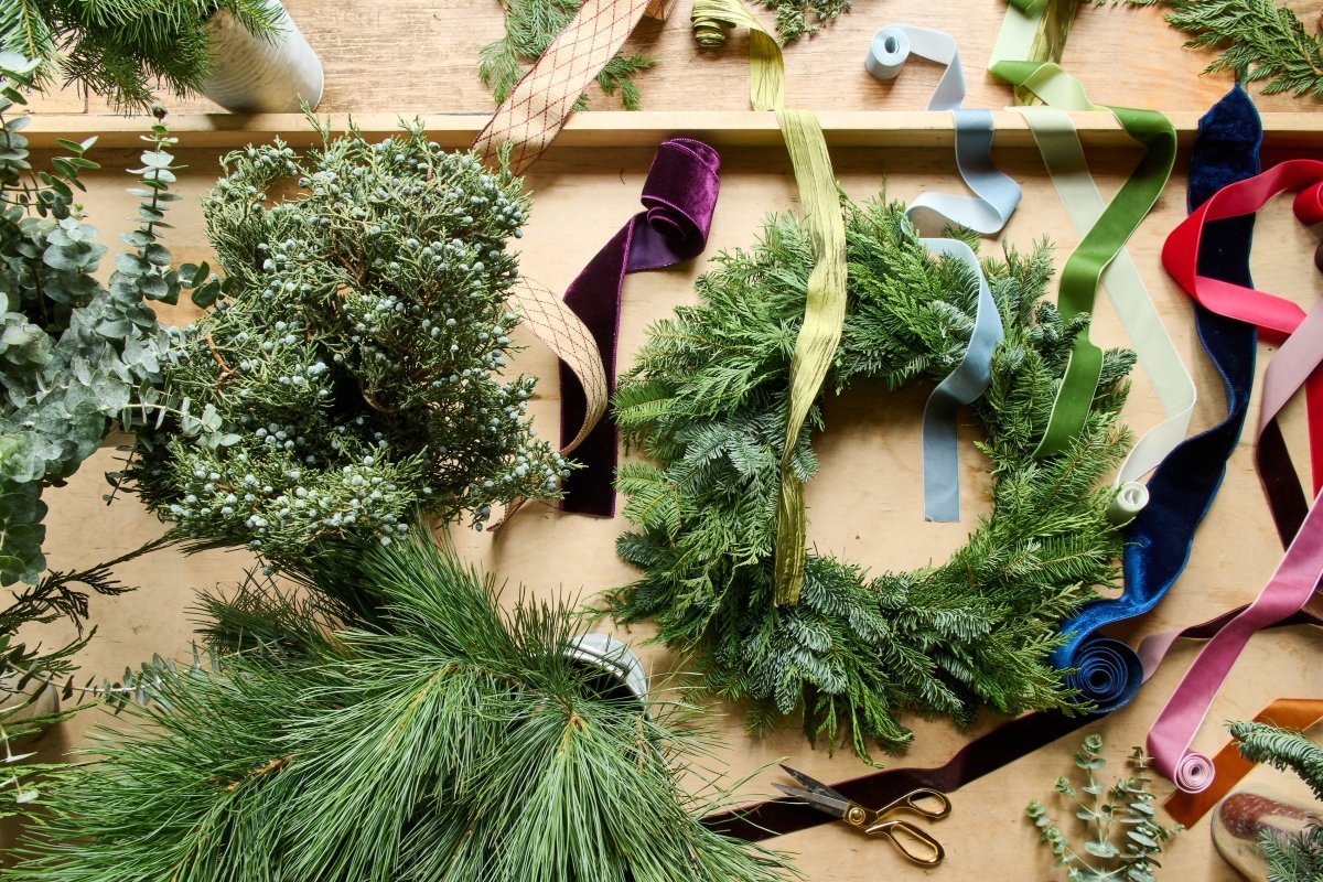 Chicago Evergreen Wreath Workshop - Flowers for Dreams