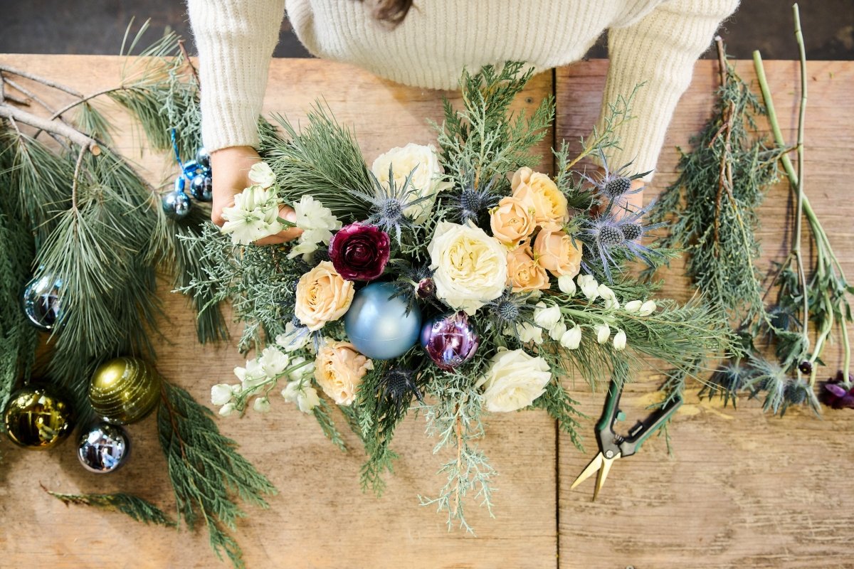 Detroit Holiday Centerpiece Workshop - Flowers for Dreams